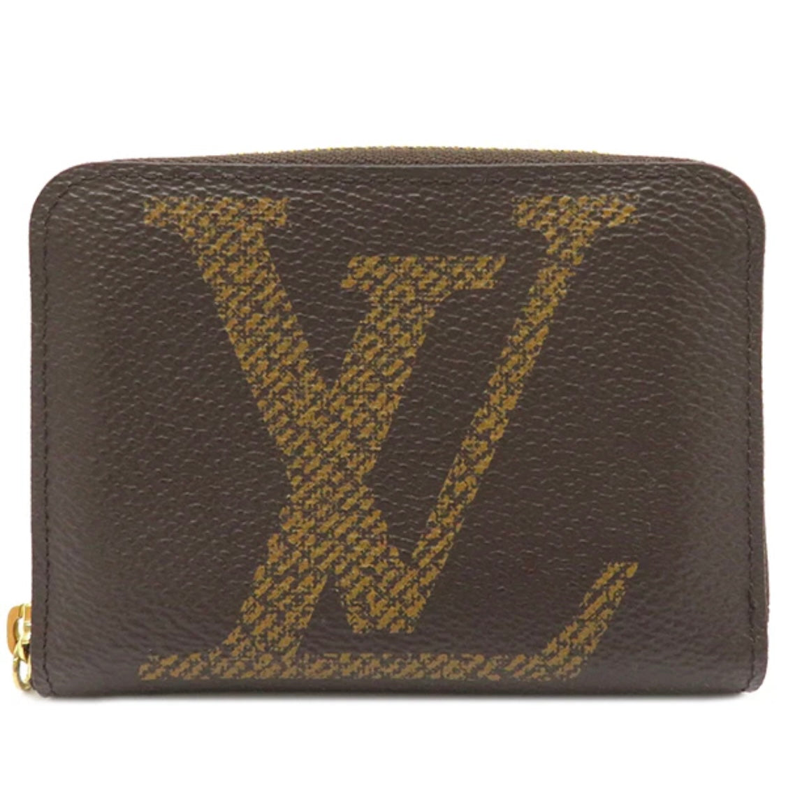 Louis Vuitton Round Zippy Coin Purse M69354 Monogram Giant Short Wallet Brown Card Holder [Used]