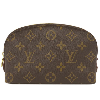 Louis Vuitton LV Pochette Cosmetic PM Pouch M47515 Monogram Brown [Used]