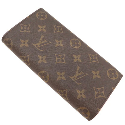 Louis Vuitton LV Portefeuille Emilie Flower Bifold Long Wallet M64202 Monogram Brown [Used]