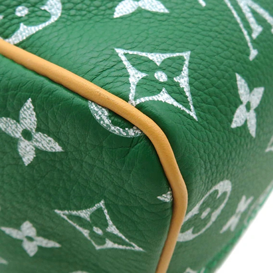 Louis Vuitton LV Speedy P9 Bandouliere 25 Shoulder Handbag M24423 Vert Calf Green Rare [Almost New]]