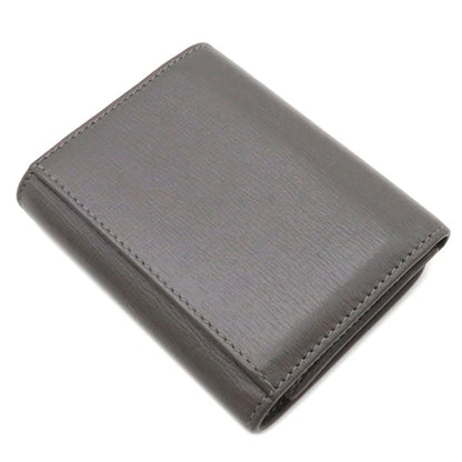 Balenciaga Gossip Trifold Short Wallet 674842 Calfskin Leather Gray [Used]