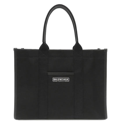 Balenciaga Hardware Tote Medium 671400 Shoulder Tote Bag Canvas Black [Used]