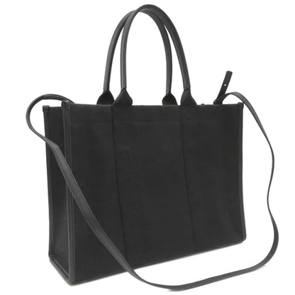 Balenciaga Hardware Tote Medium 671400 Shoulder Tote Bag Canvas Black [Used]