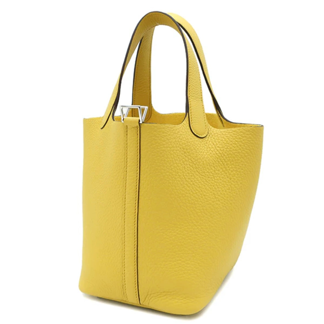 Hermes Picotin PM P18 Handbag TC Taurillon Clemence Leather Silver Hardware SHW Yellow [New/Unused]