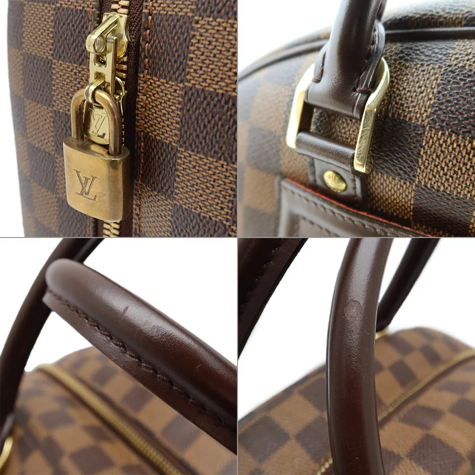 Louis Vuitton LV Nolita Handbag N41455 Damier Ebene Canvas Brown [Used]