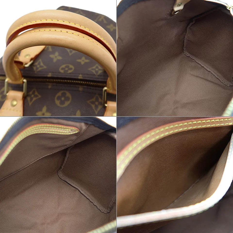 Louis Vuitton LV Speedy 30 Top Handle Handbag M41526 Monogram Canvas Brown [Used]