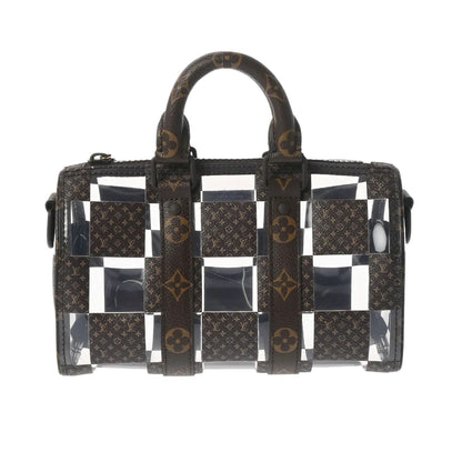 Louis Vuitton LV Chess Keepall Bandouliere 25 M20872 Monogram Canvas Brown Transparent