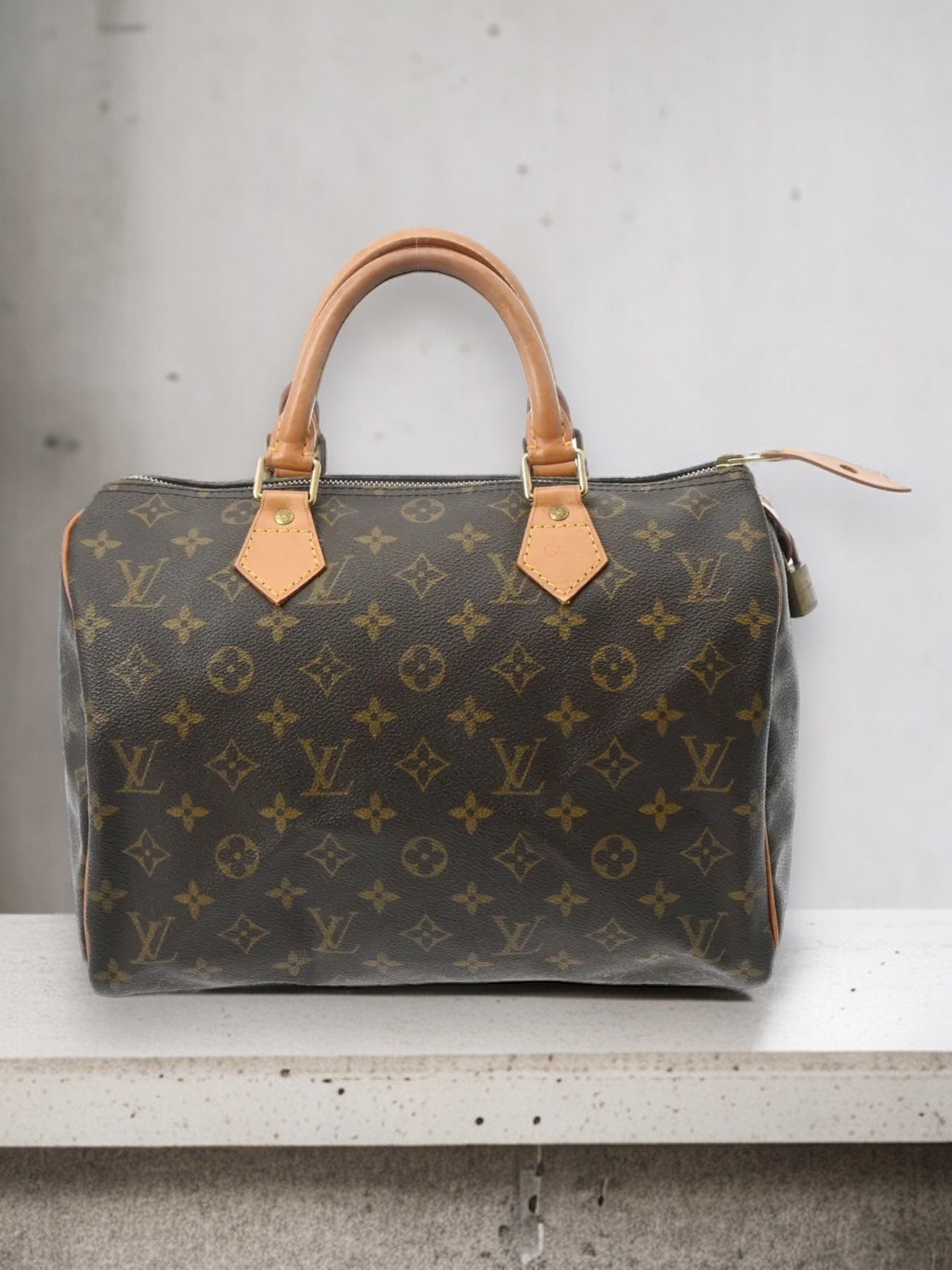 Louis Vuitton LV Speedy 30 Handbag M41526 Monogram Brown [Used]