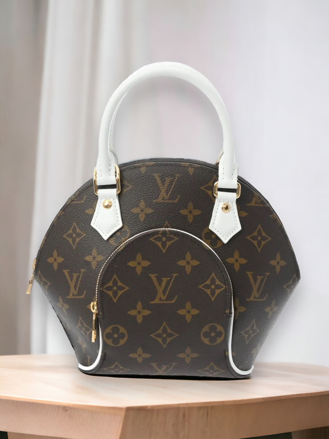 Louis Vuitton LV Ellipse MM Shoulder Handbag M20752 Monogram Canvas Brown [Used]