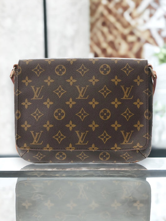 Louis Vuitton LV Musette Tango Short Shoulder Bag M51257 Monogram Canvas Brown [Used]