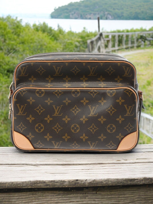 Louis Vuitton LV Nile Shoulder Bag Crossbody M45244 Monogram Brown [Used]