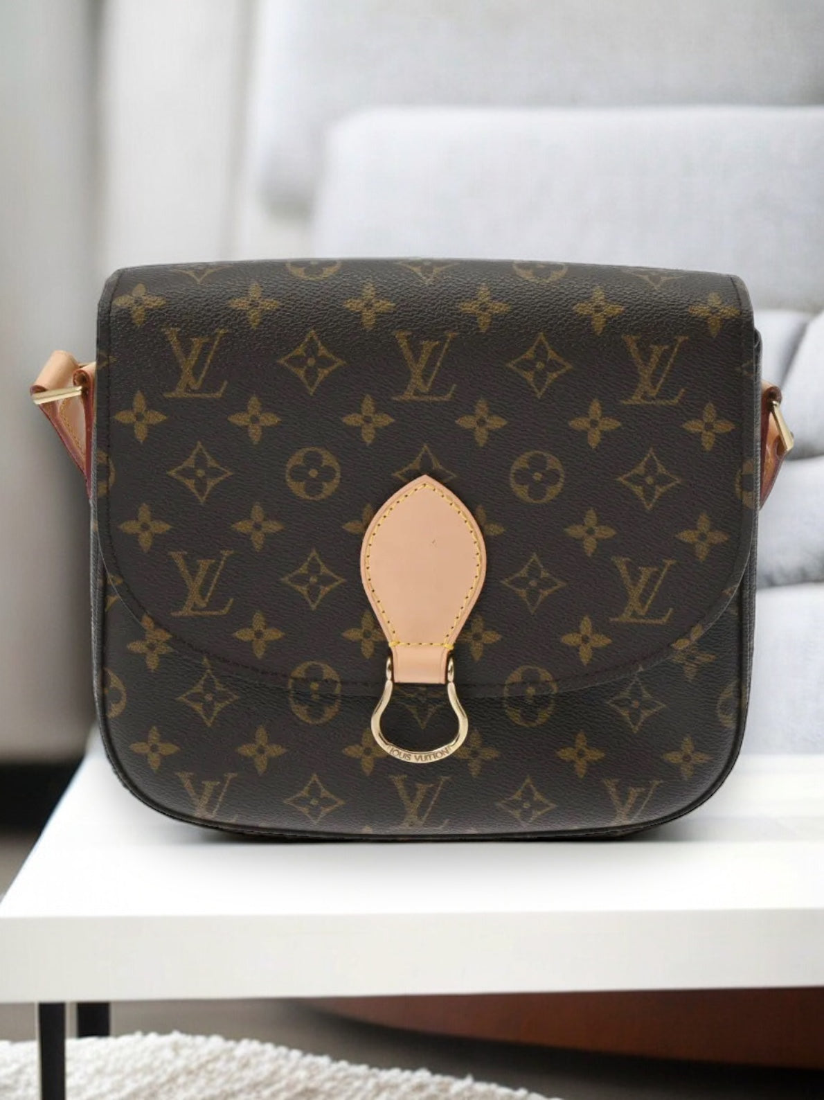 Louis Vuitton LV Saint Cloud GM Shoulder Bag Crossbody Brown M51242 Monogram Brown [Used]