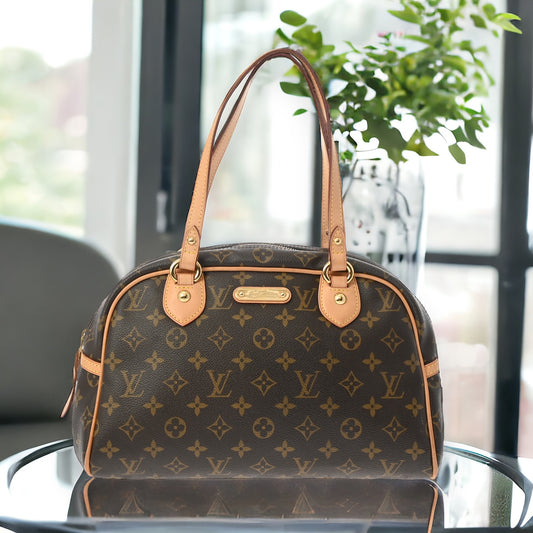 Louis Vuitton LV Montorgueil PM Shoulder Bag M95565 Monogram Canvas Brown [Used]