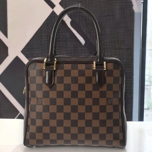 Louis Vuitton LV Brera Handbag N51150 Damier Canvas Brown [Used]