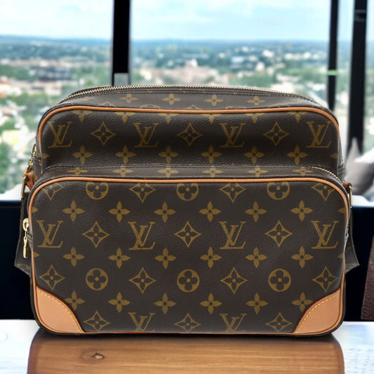 Louis Vuitton LV Nile Shoulder Bag Crossbody M45244 Monogram Canvas Brown [Used]