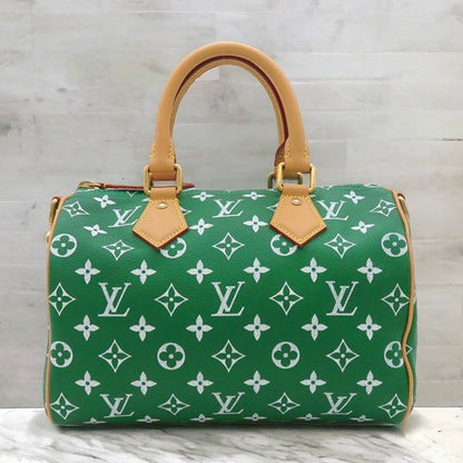 Louis Vuitton LV Speedy P9 Bandouliere 25 Shoulder Handbag M24423 Vert Calf Green Rare [Almost New]]