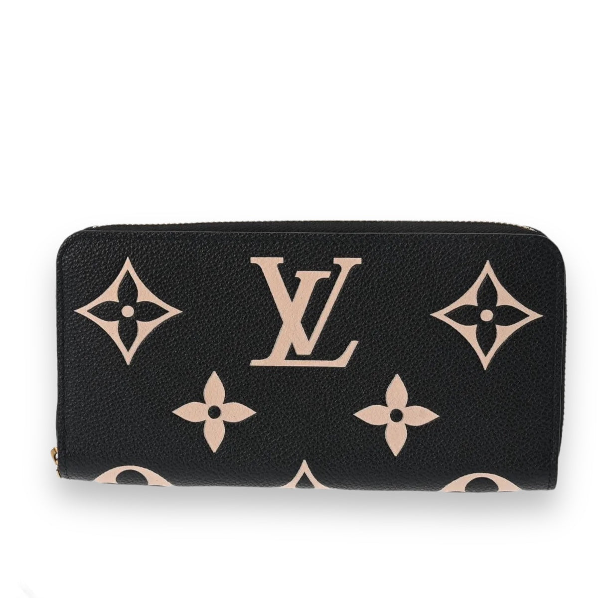 Louis Vuitton LV Zippy Long Wallet M80481 Monogram Empreinte Leather Black [Used]