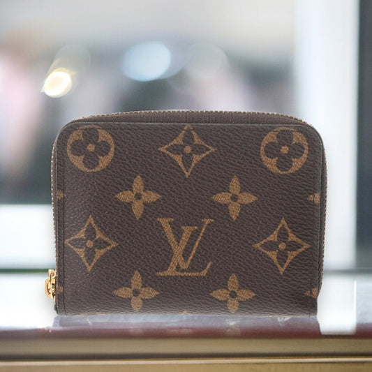 Louis Vuitton LV Zippy Coin Purse Case M60067 Monogram Canvas Brown [Used]