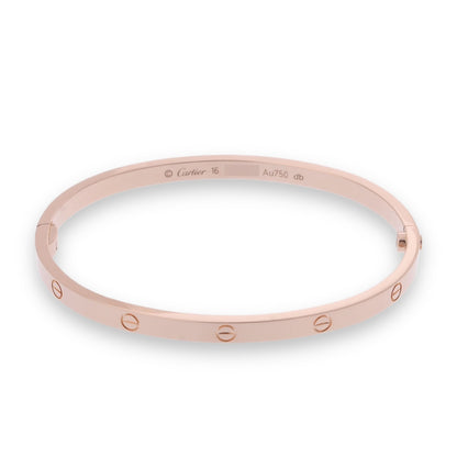 Cartier Love Bracelet SM Love Bangle 18K Rose Gold Pink Gold #16 18KRG CRB6047316 [Used]