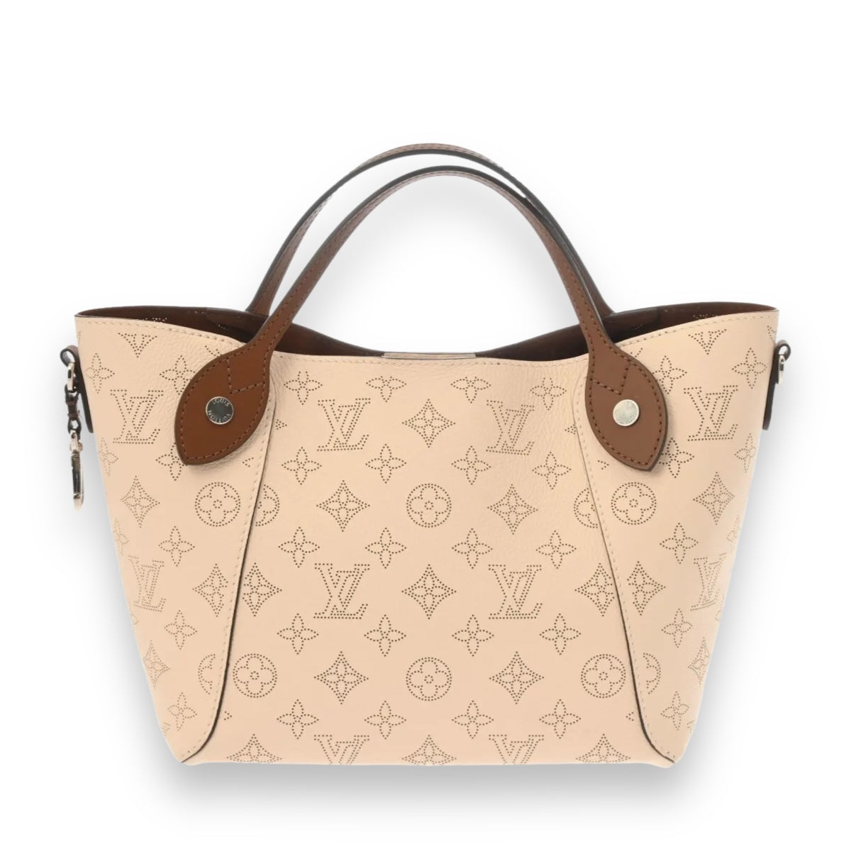 Louis Vuitton LV Hina PM Shoulder Handbag M51950 Monogram Mahina Leather Creme Beige [Used]