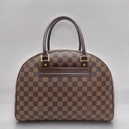 Louis Vuitton LV Nolita Handbag N41455 Damier Ebene Canvas Brown [Used]