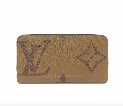 Louis Vuitton LV Round Zippy Long Wallet M69353 Monogram Giant Reverse Brown [Used]