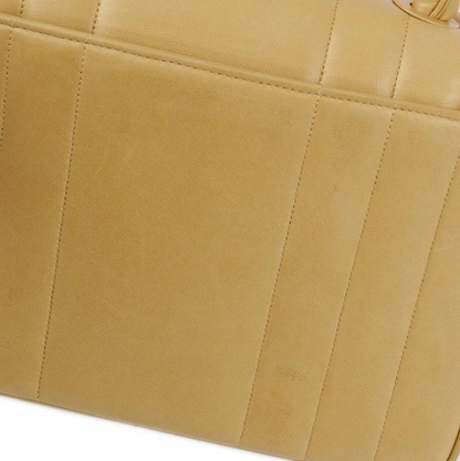 Chanel Mademoiselle Vintage CC Handbag Lambskin Leather Light Brown [Used]