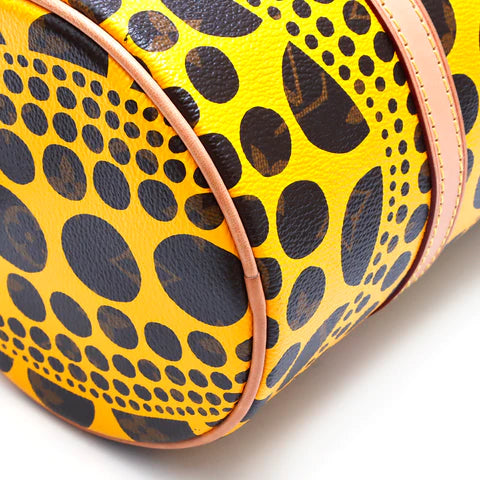 Louis Vuitton LV Yayoi Kusama Collaboration Papillon Shoulder Bag Yellow