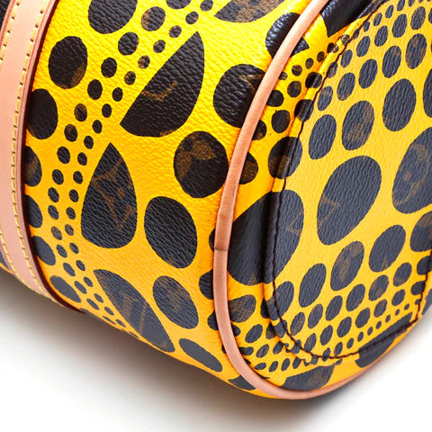 Louis Vuitton LV Yayoi Kusama Collaboration Papillon Shoulder Bag Yellow