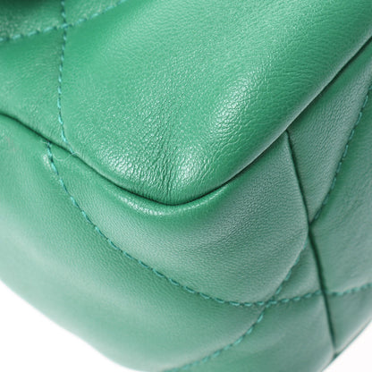 Chanel Quilted CHANEL 19 Chain Shoulder Bag Handbag AS1160 Lambskin Green GHW [Used]