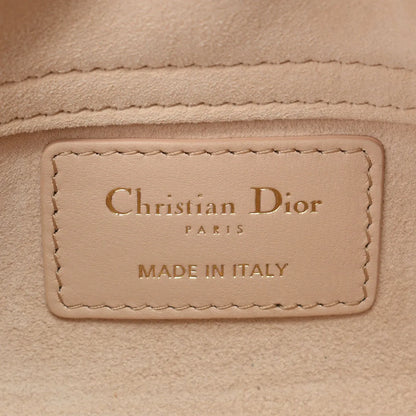 Christian Dior Lady D-Joy Micro Shoulder Handbag Cannage Lambskin Leather Beige [Used]