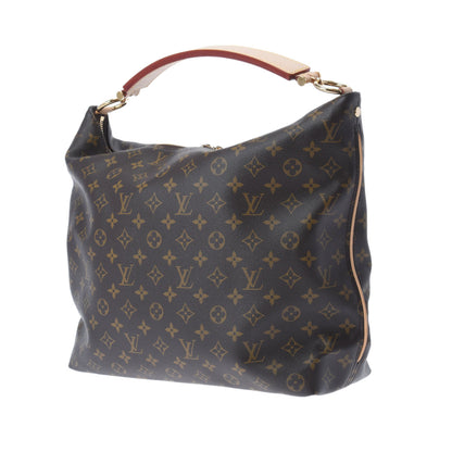 Louis Vuitton LV Sully MM Shoulder Bag M40587 Monogram Brown Women's Bag [Used]