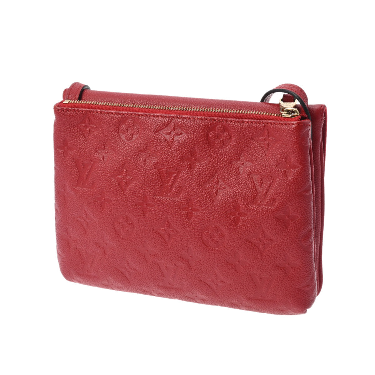 Louis Vuitton LV Twice Shoulder Bag Crossbody M50259 Monogram Empreinte Red [Used]