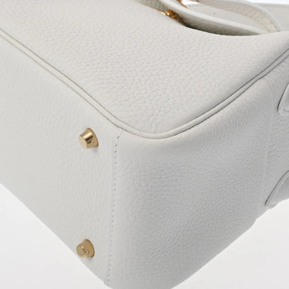 Hermes Mini Lindy New White Gold Hardware Taurillon Clemence Shoulder Handbag B 2023 [Unused]