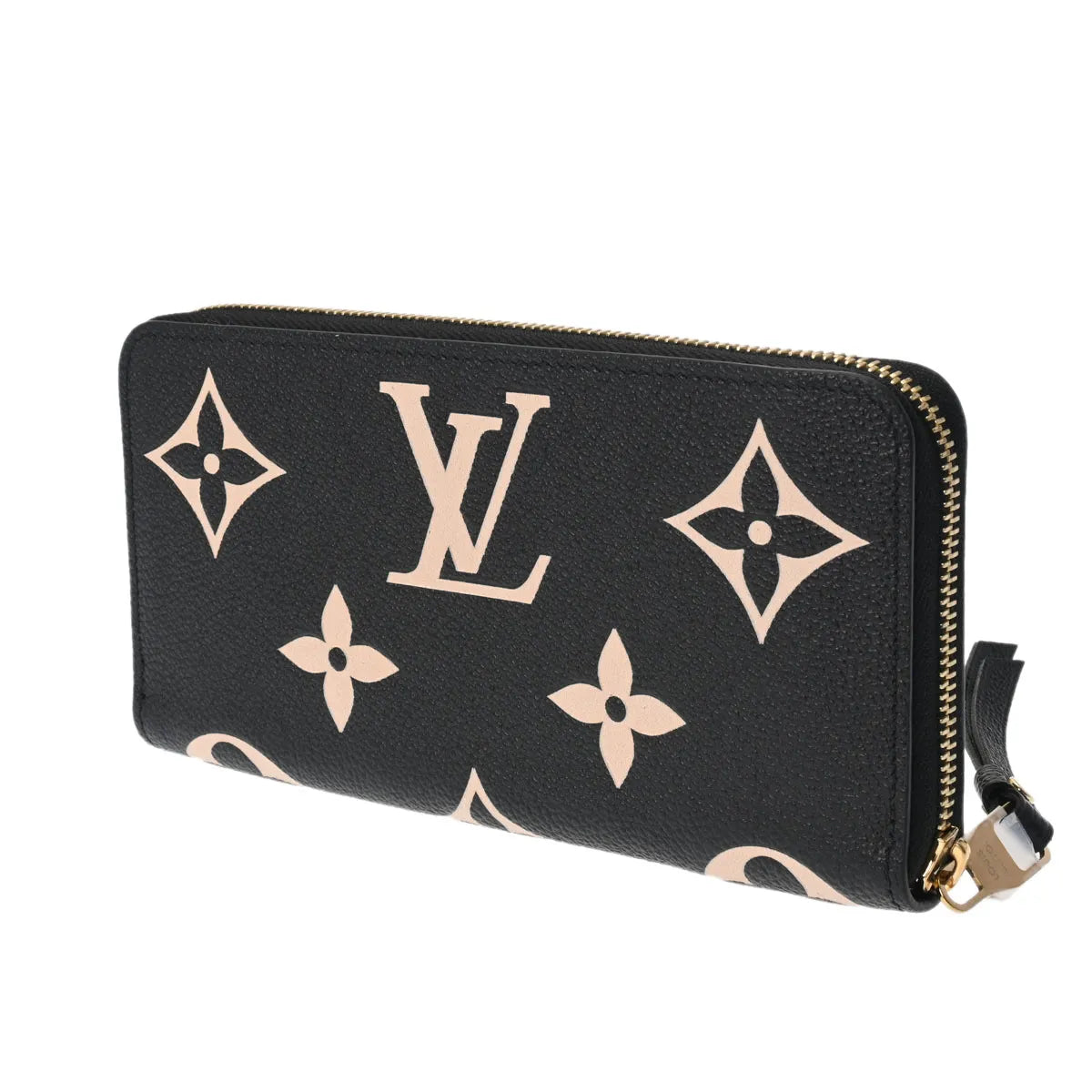 Louis Vuitton LV Zippy Long Wallet M80481 Monogram Empreinte Leather Black [Used]