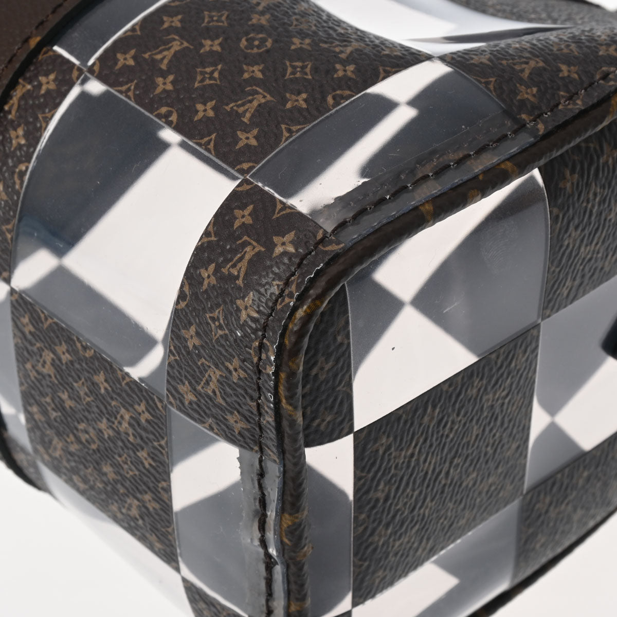 Louis Vuitton LV Chess Keepall Bandouliere 25 M20872 Monogram Canvas Brown Transparent