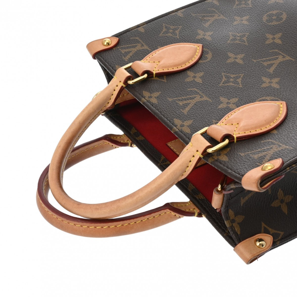 Louis Vuitton LV Sac Plat BB Brown Shoulder Handbag M46265 Monogram Canvas Brown [Used]