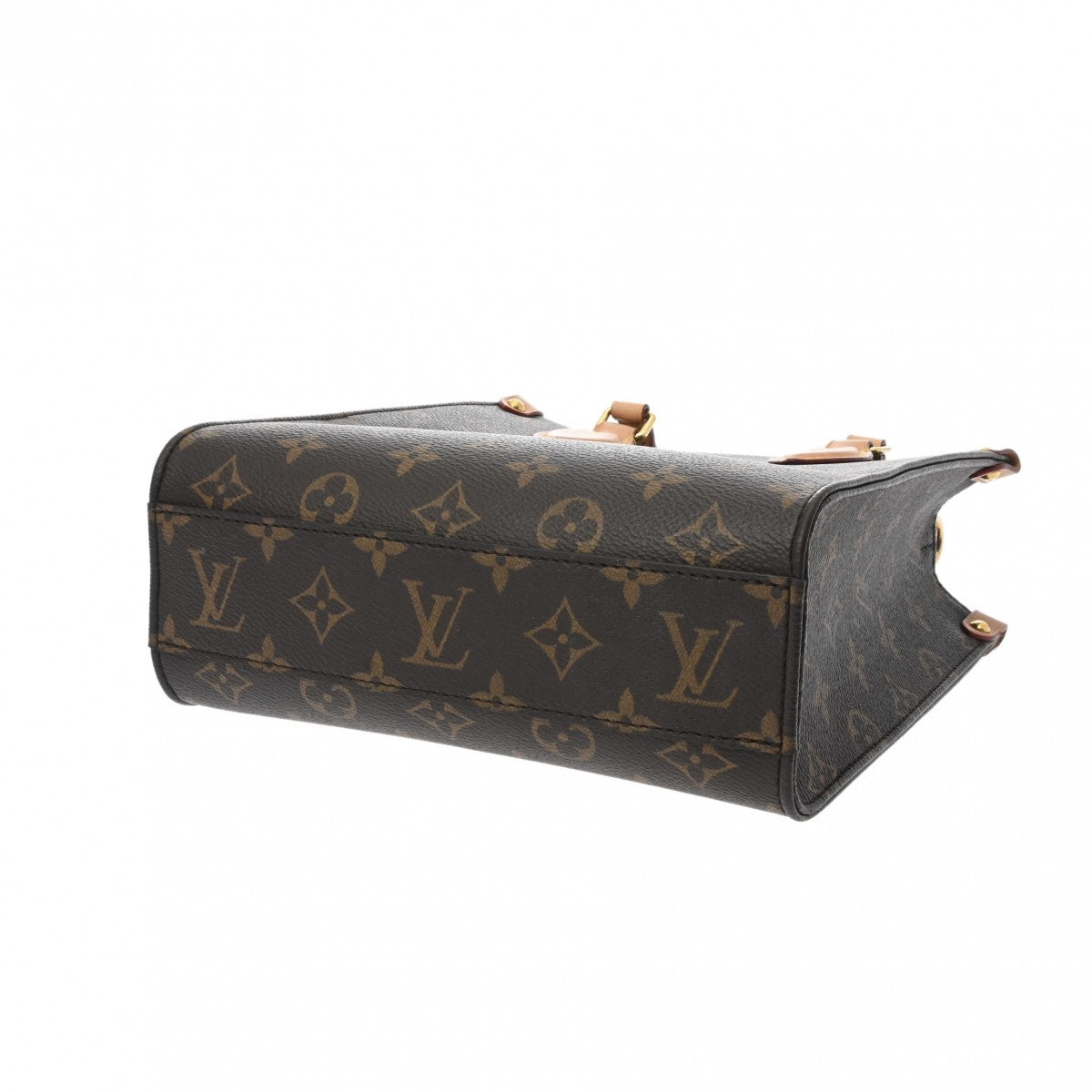 Louis Vuitton LV Sac Plat BB Brown Shoulder Handbag M46265 Monogram Canvas Brown [Used]