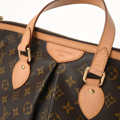 Louis Vuitton Palermo PM 2 Way Shoulder Tote Bag M40145 Monogram Canvas Brown [Used]