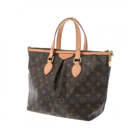 Louis Vuitton Palermo PM 2 Way Shoulder Tote Bag M40145 Monogram Canvas Brown [Used]