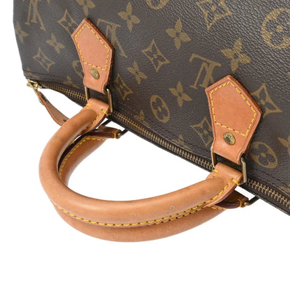 Louis Vuitton LV Monogram Speedy 30 Top Handles Handbag Brown M41526 [Used]