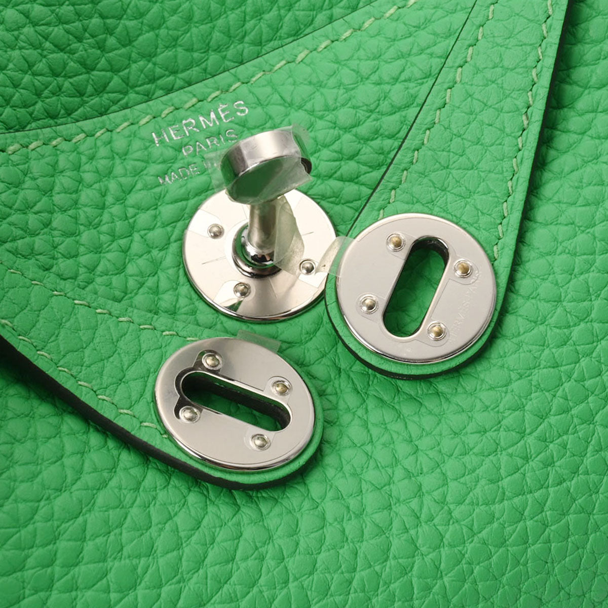 Hermes Lindy Mini Vert Comic 0Z Palladium Hardware Taurillon Clemence Shoulder Handbag 2023 Stamp B [New]