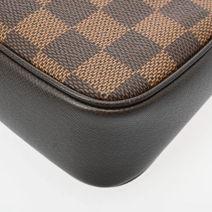 Louis Vuitton LV Truth Makeup Accessories Pouch Handbag N51982 Damier Brown [Used]