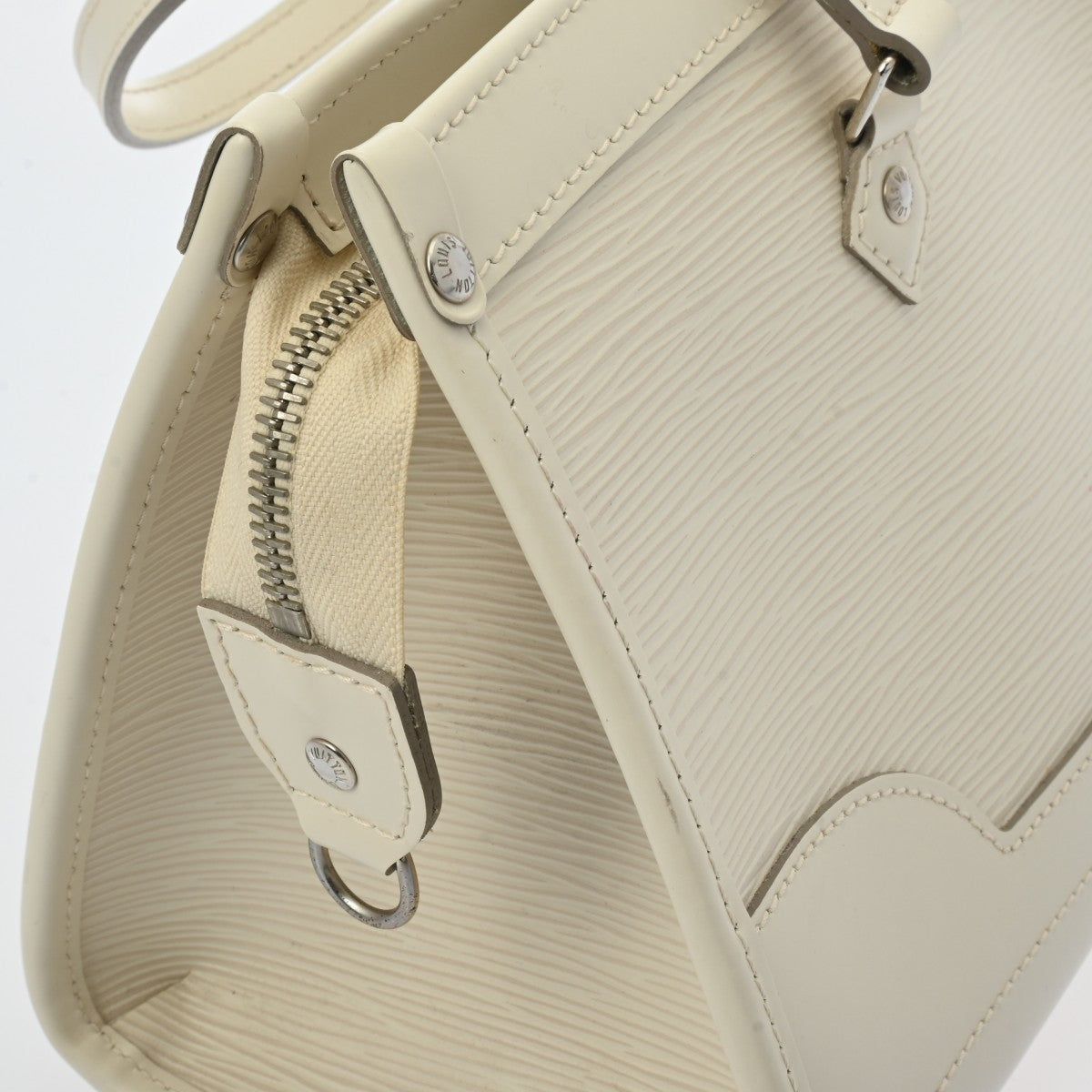 Louis Vuitton LV Madeleine PM Handbag M5933J Epi Leather Ivory White [Used]