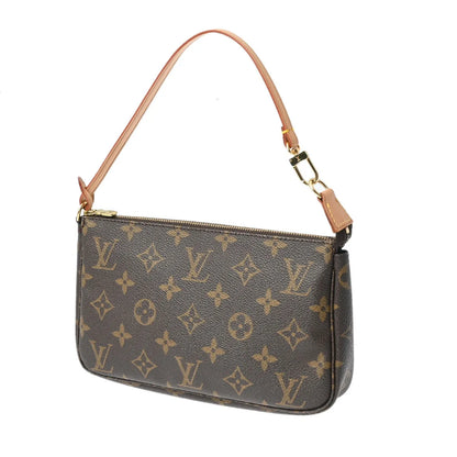 Louis Vuitton LV Pochette Accessory Pouch Handbag M51980 Monogram Brown [Used]