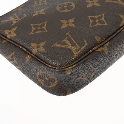 Louis Vuitton LV Pochette Accessory Pouch Handbag M51980 Monogram Brown [Used]