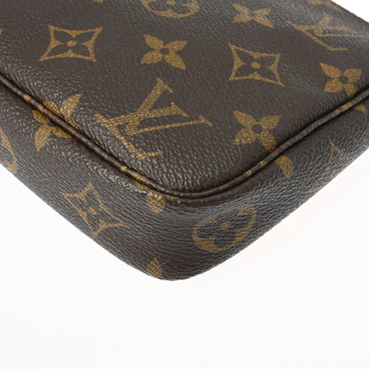 Louis Vuitton LV Pochette Accessory Pouch Handbag M51980 Monogram Brown [Used]