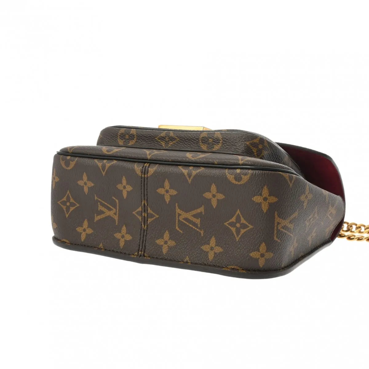 Louis Vuitton LV Passy Chain Shoulder Bag M45592 Monogram Brown Women's Bag [Used]