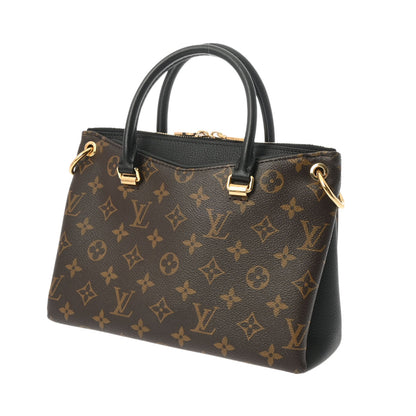 Louis Vuitton LV Pallas BB 2 way Shoulder Handbag M42960 Monogram Brown Black [Used]