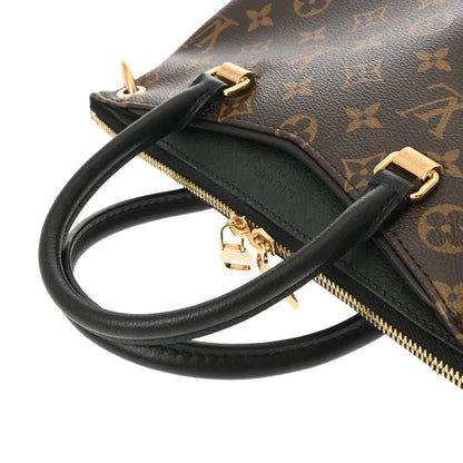 Louis Vuitton LV Pallas BB 2 way Shoulder Handbag M42960 Monogram Brown Black [Used]